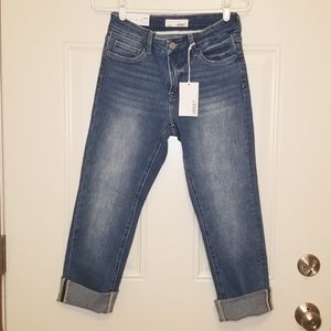 NWT 27 mid-rise Vervet stretch slim straight jeans